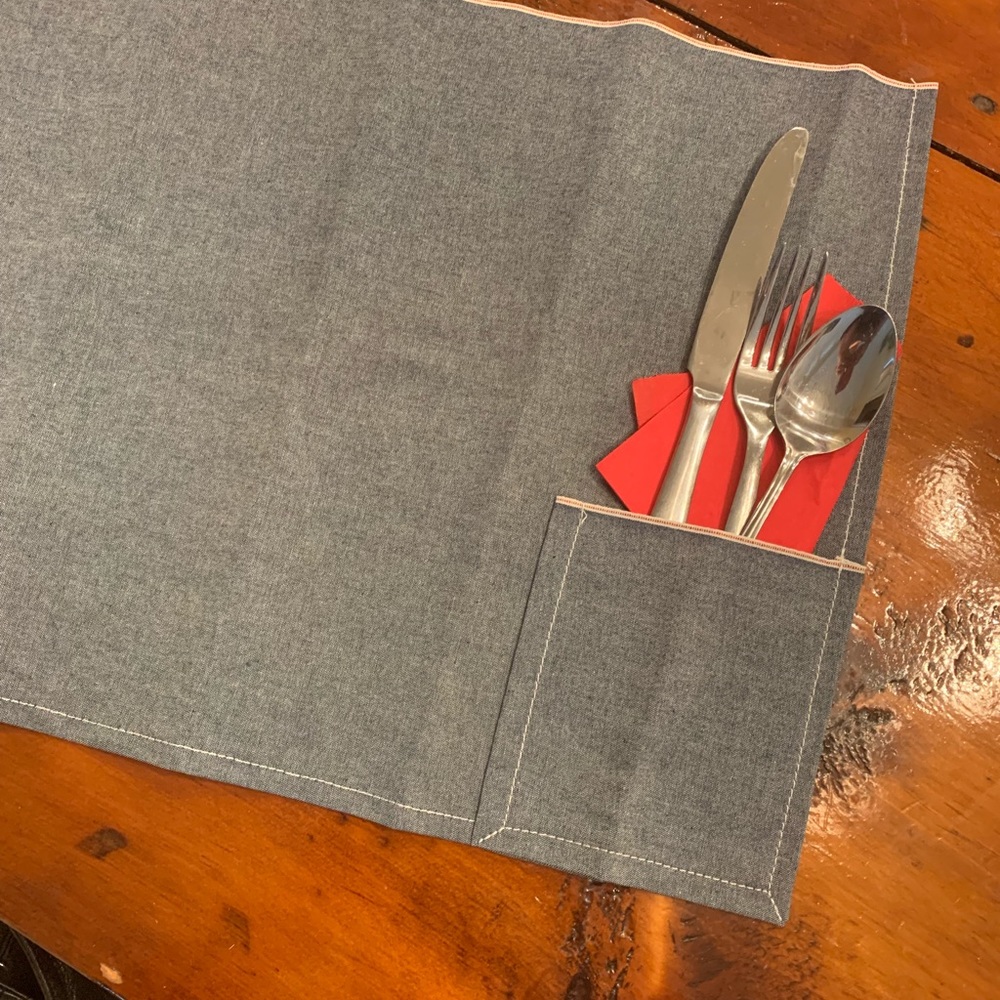 J Stark chambrays placemats. Set of 4!